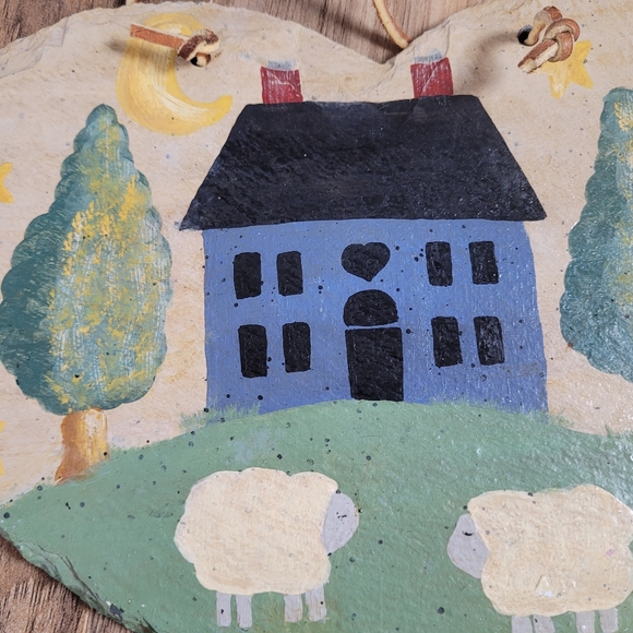 Vintage New Old Stock Hand Painted Slate - Picture 2 of 5